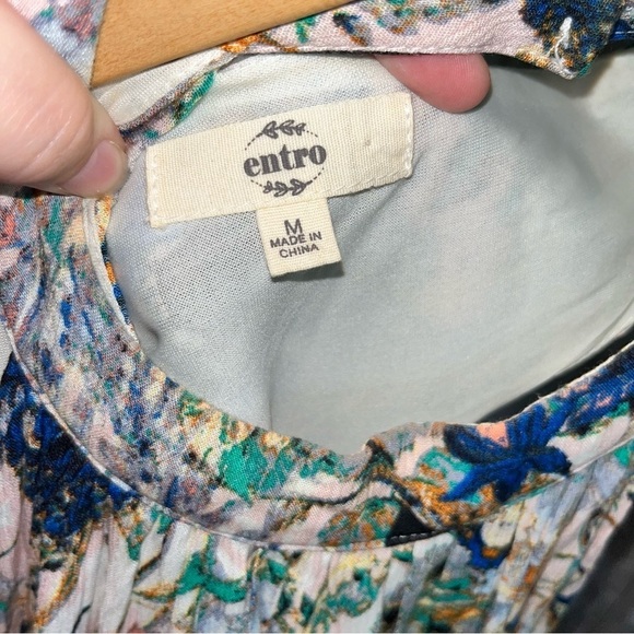 Entro Printed Floral Halter Neck Dress - Picture 8 of 8